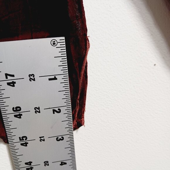 Johnny Was, Burgundy Brown Embroidered Boho Chic Top, Lt. Wt., Semi-Sheer, Small - Picture 13 of 16